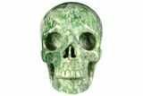 Realistic, Polished Hamine Jasper Skull #151008-1